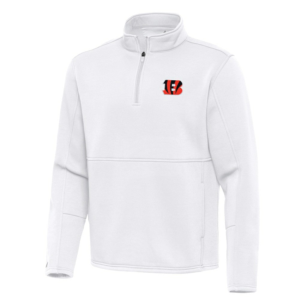 NFL Cincinnati Bengals Antigua Twist Quarter-Zip Pullover Jacket