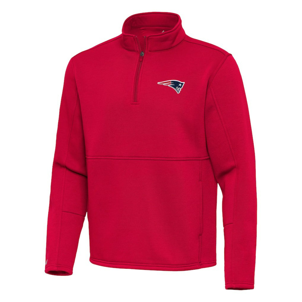 NFL New England Patriots Antigua Twist Quarter-Zip Pullover Jacket