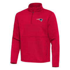 NFL New England Patriots Antigua Twist Quarter-Zip Pullover Jacket