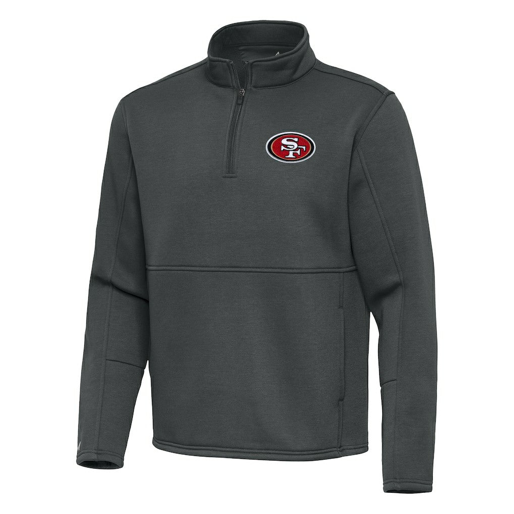NFL San Francisco 49ers Antigua Twist Quarter-Zip Pullover Jacket