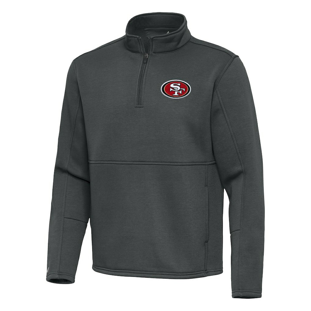 NFL San Francisco 49ers Antigua Twist Quarter-Zip Pullover Jacket