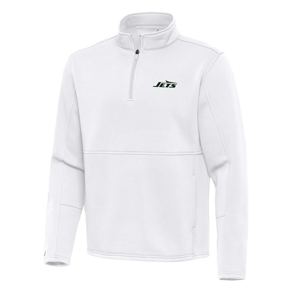 NFL New York Jets Antigua Twist Quarter-Zip Pullover Jacket