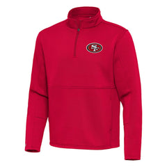 NFL San Francisco 49ers Antigua Twist Quarter-Zip Pullover Jacket