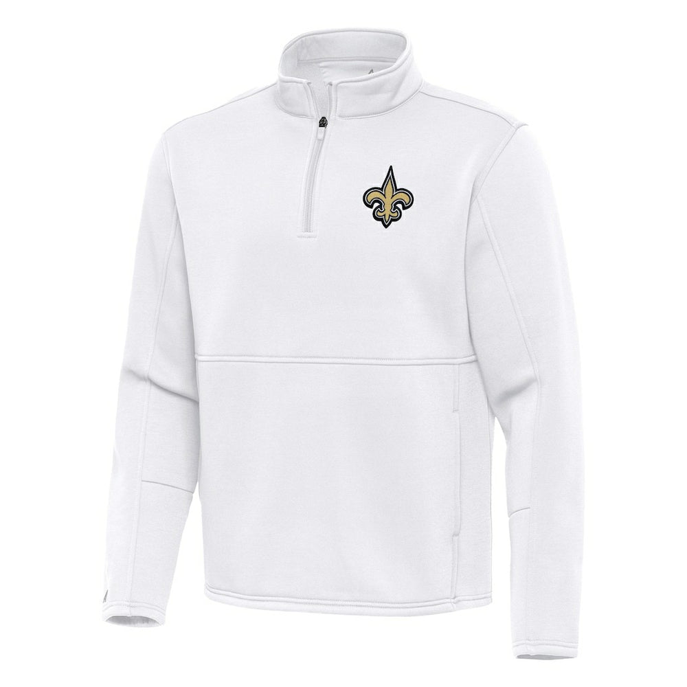 NFL New Orleans Saints Antigua Twist Quarter-Zip Pullover Jacket