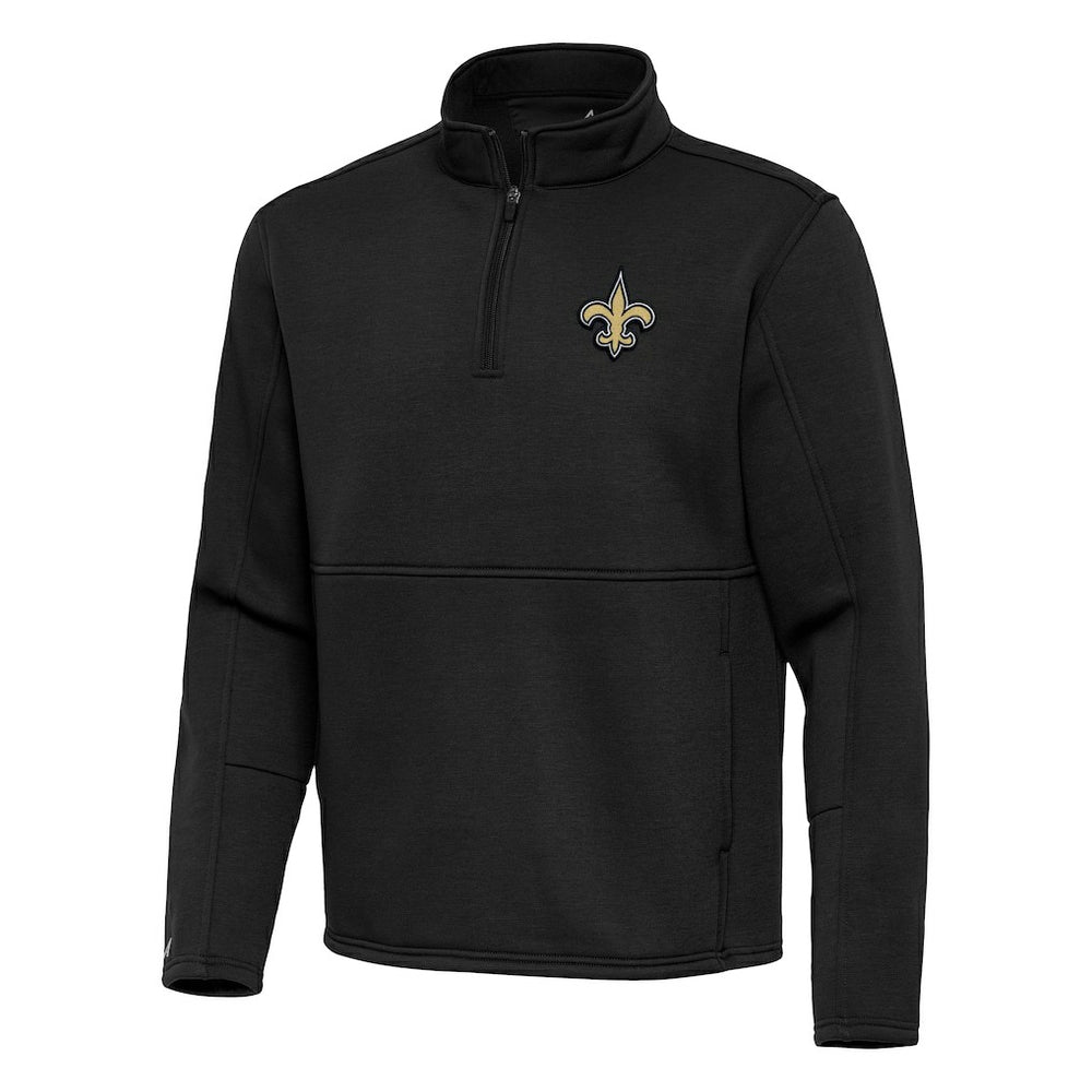 NFL New Orleans Saints Antigua Twist Quarter-Zip Pullover Jacket