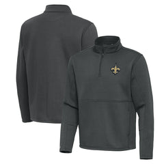NFL New Orleans Saints Antigua Twist Quarter-Zip Pullover Jacket