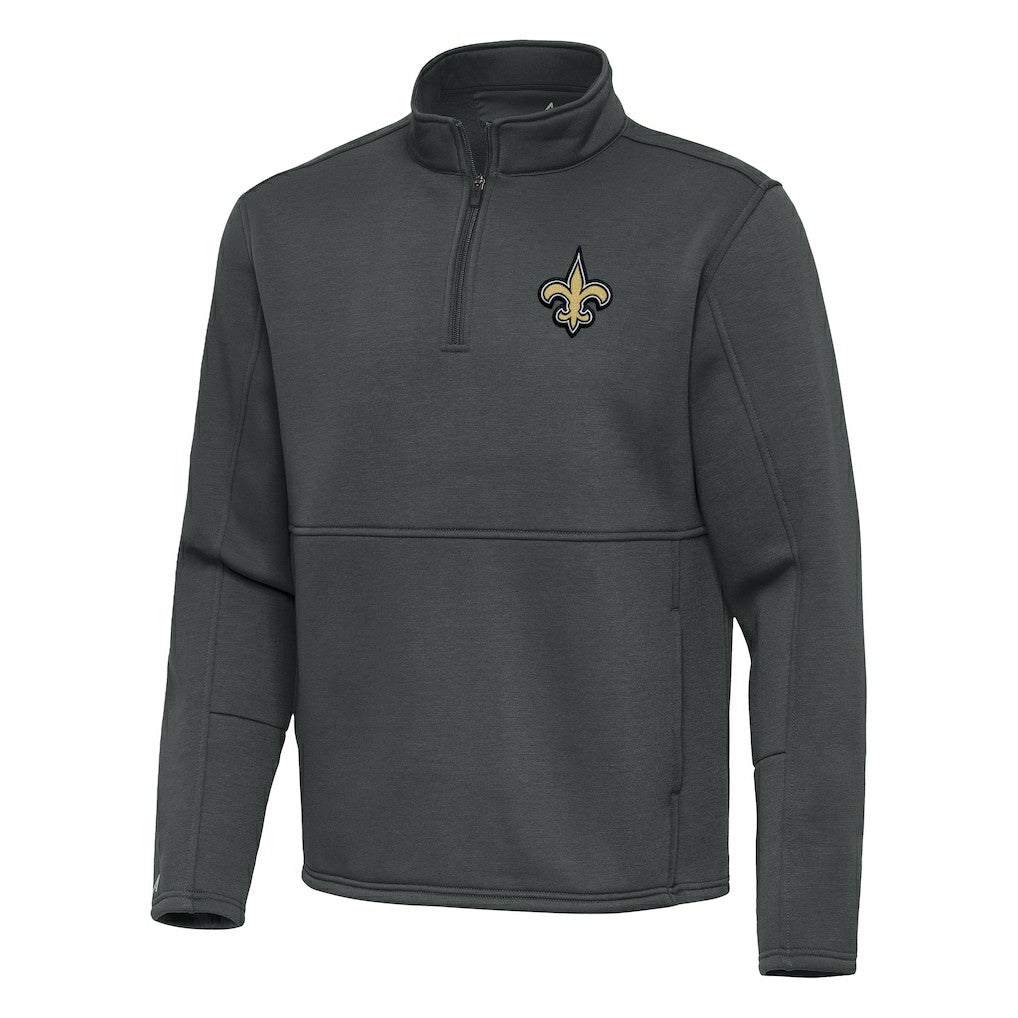 NFL New Orleans Saints Antigua Twist Quarter-Zip Pullover Jacket