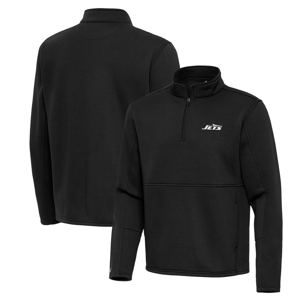 NFL New York Jets Antigua Twist Quarter-Zip Pullover Jacket