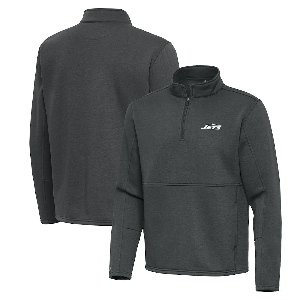 NFL New York Jets Antigua Twist Quarter-Zip Pullover Jacket