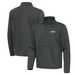 NFL New York Jets Antigua Twist Quarter-Zip Pullover Jacket