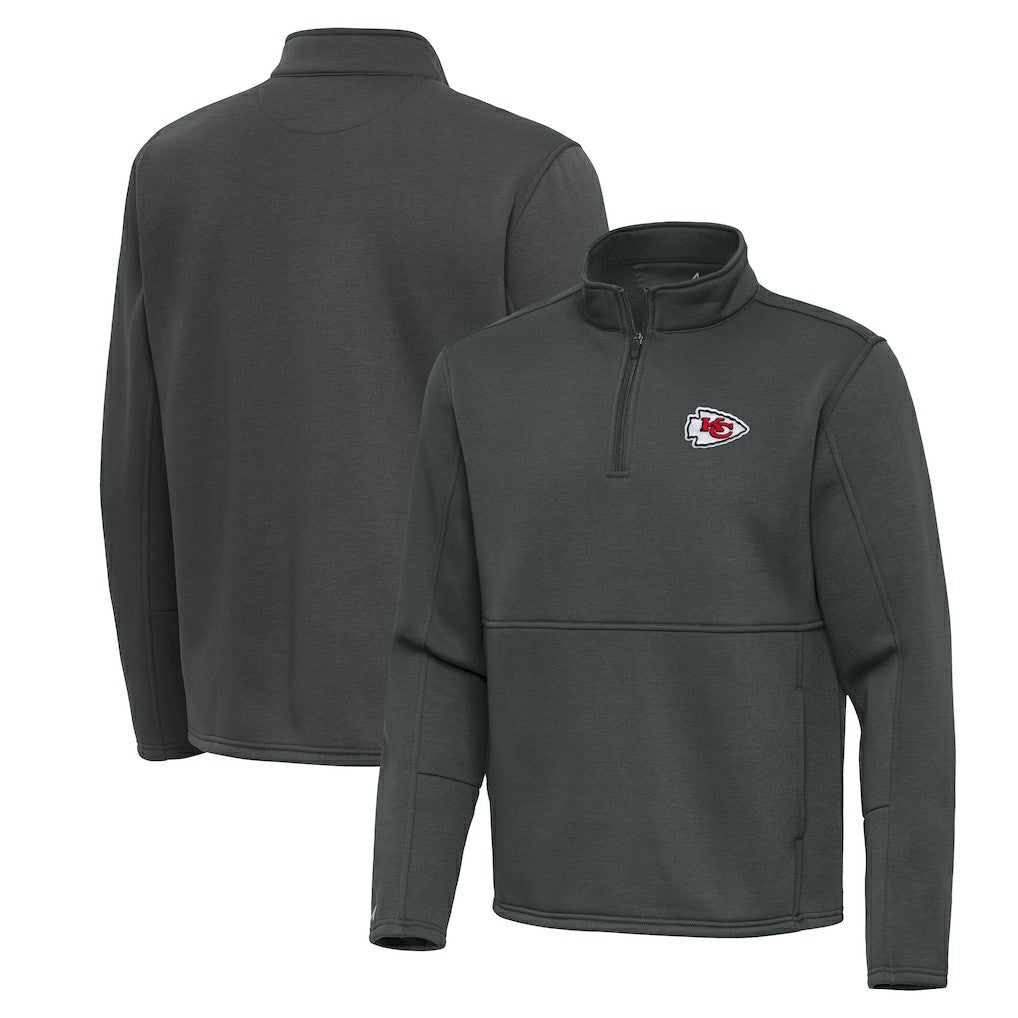 NFL Kansas City Chiefs Antigua Twist Quarter-Zip Pullover Jacket