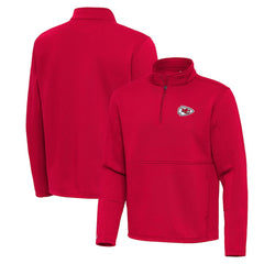NFL Kansas City Chiefs Antigua Twist Quarter-Zip Pullover Jacket