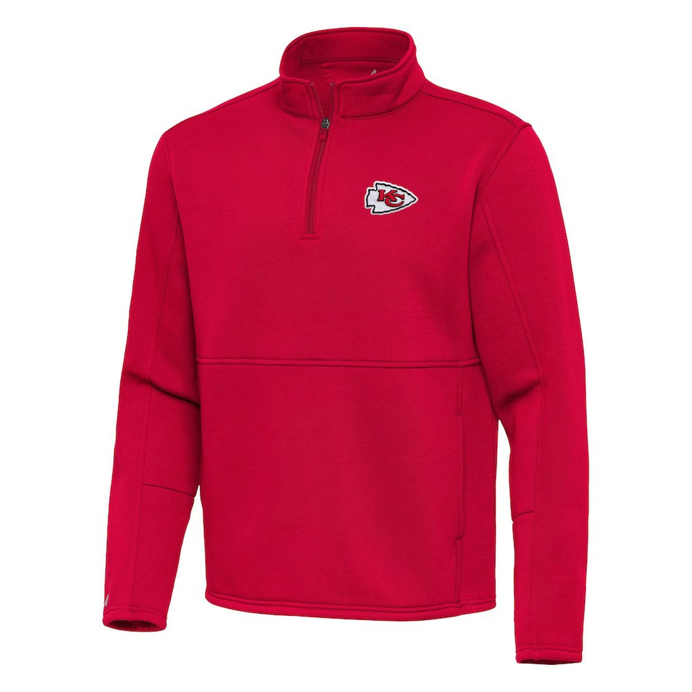 NFL Kansas City Chiefs Antigua Twist Quarter-Zip Pullover Jacket