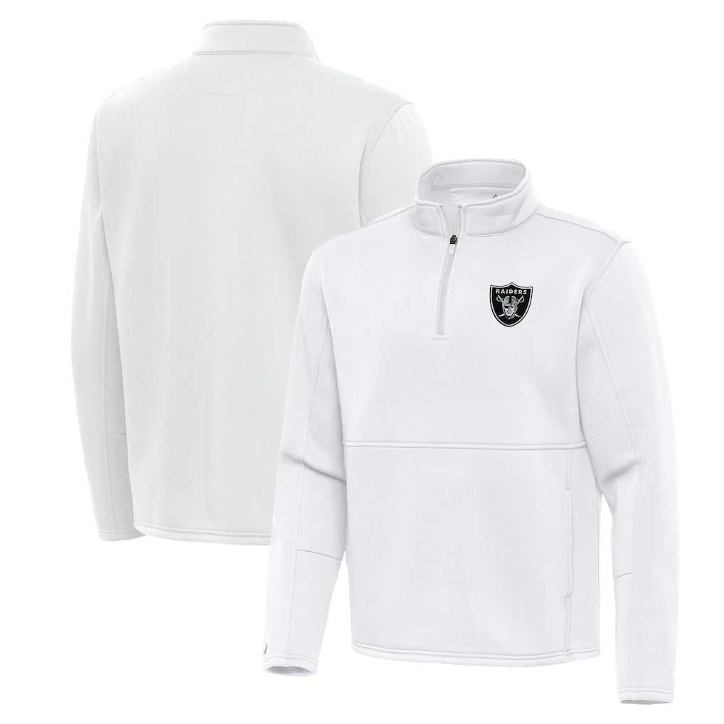 NFL Las Vegas Raiders Antigua Twist Quarter-Zip Pullover Jacket
