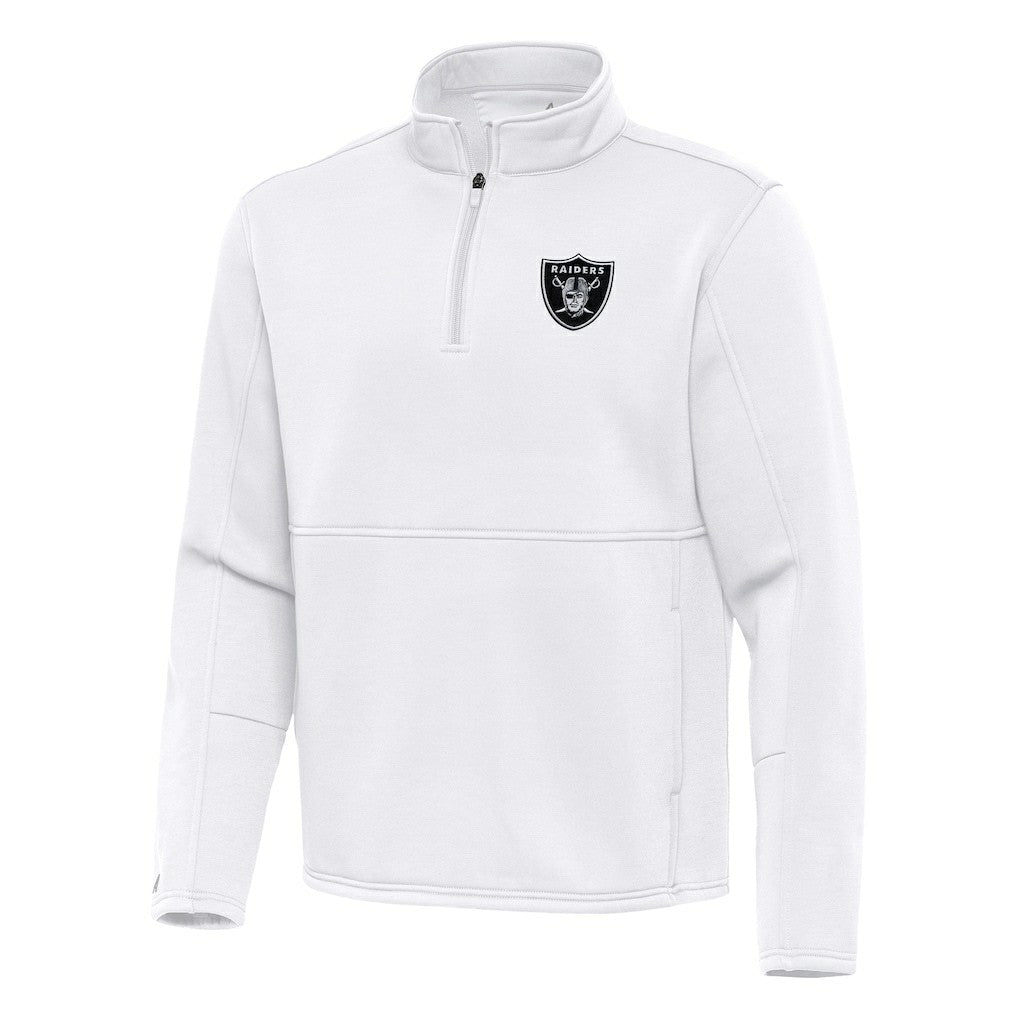 NFL Las Vegas Raiders Antigua Twist Quarter-Zip Pullover Jacket
