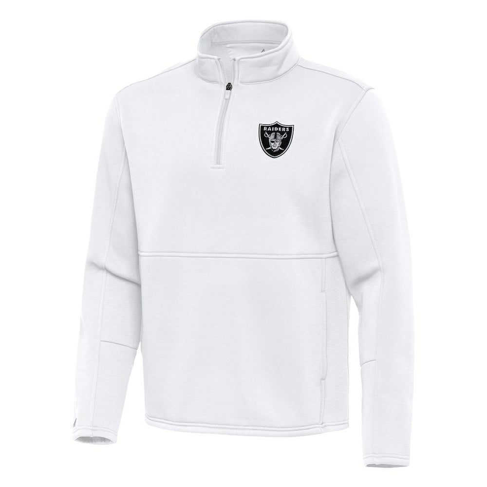 NFL Las Vegas Raiders Antigua Twist Quarter-Zip Pullover Jacket