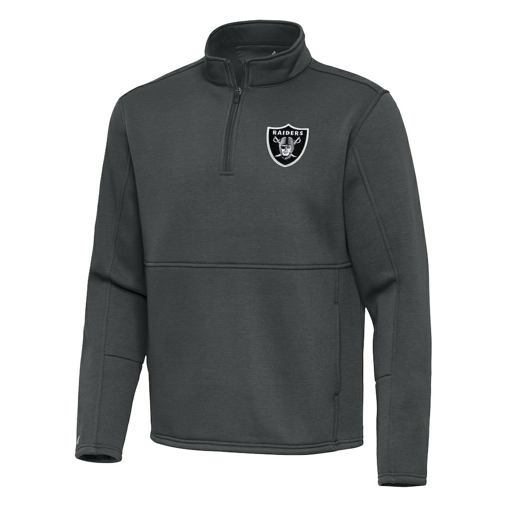 NFL Las Vegas Raiders Antigua Twist Quarter-Zip Pullover Jacket