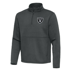 NFL Las Vegas Raiders Antigua Twist Quarter-Zip Pullover Jacket