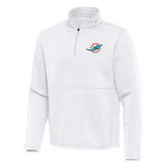 NFL Miami Dolphins Antigua Twist Quarter-Zip Pullover Jacket