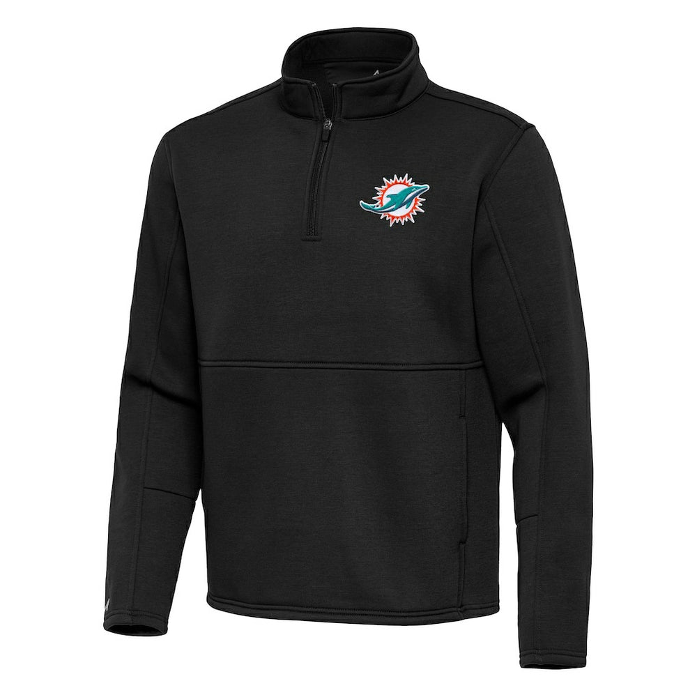NFL Miami Dolphins Antigua Twist Quarter-Zip Pullover Jacket