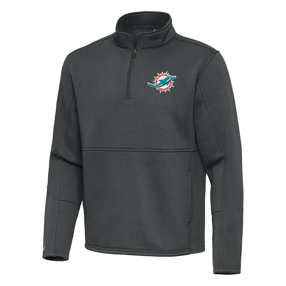 NFL Miami Dolphins Antigua Twist Quarter-Zip Pullover Jacket