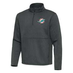 NFL Miami Dolphins Antigua Twist Quarter-Zip Pullover Jacket