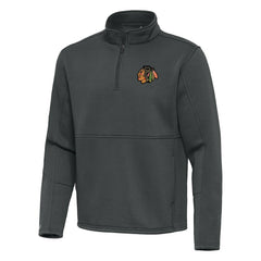 Chicago Blackhawks Antigua Twist Quarter-Zip Pullover Jacket