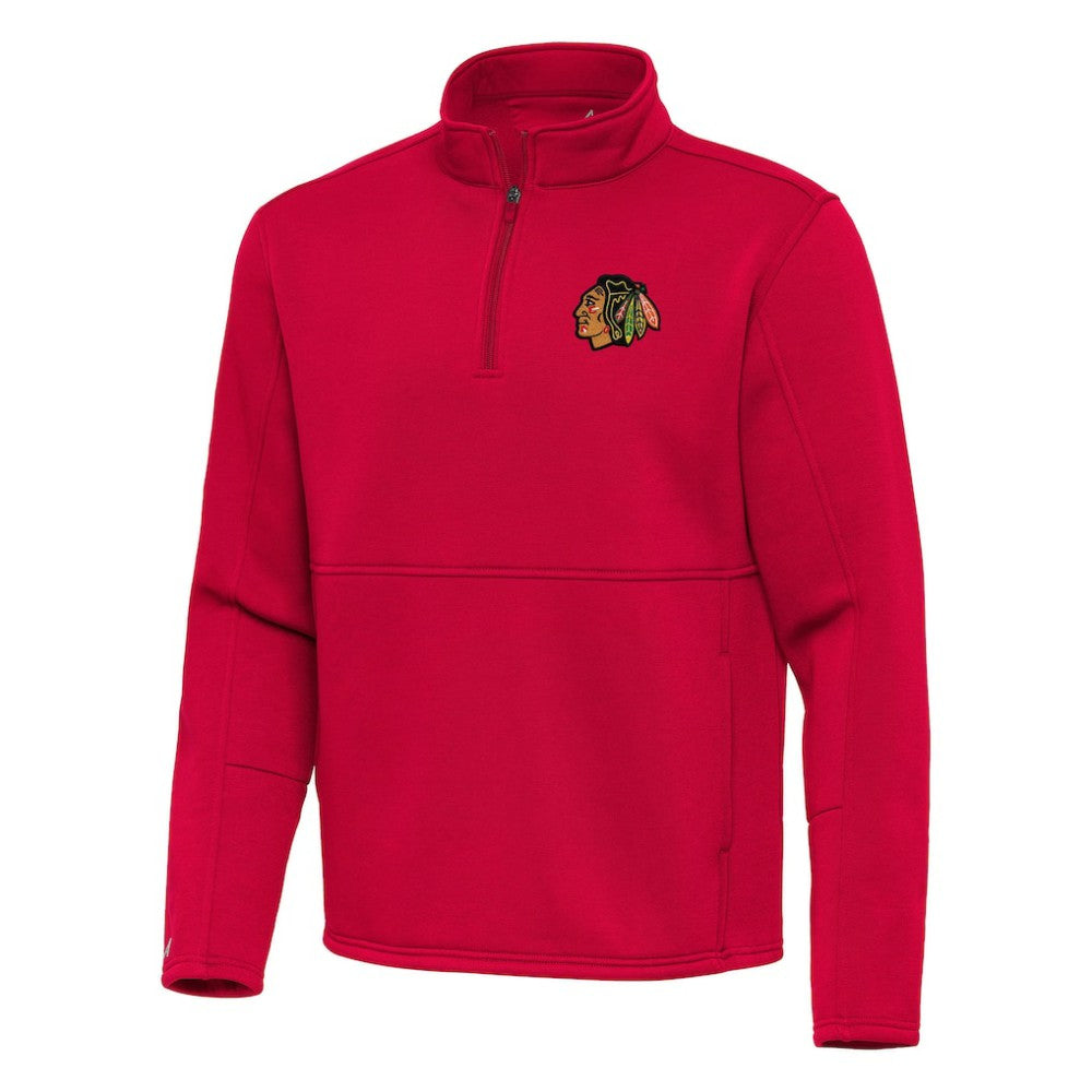 Chicago Blackhawks Antigua Twist Quarter-Zip Pullover Jacket