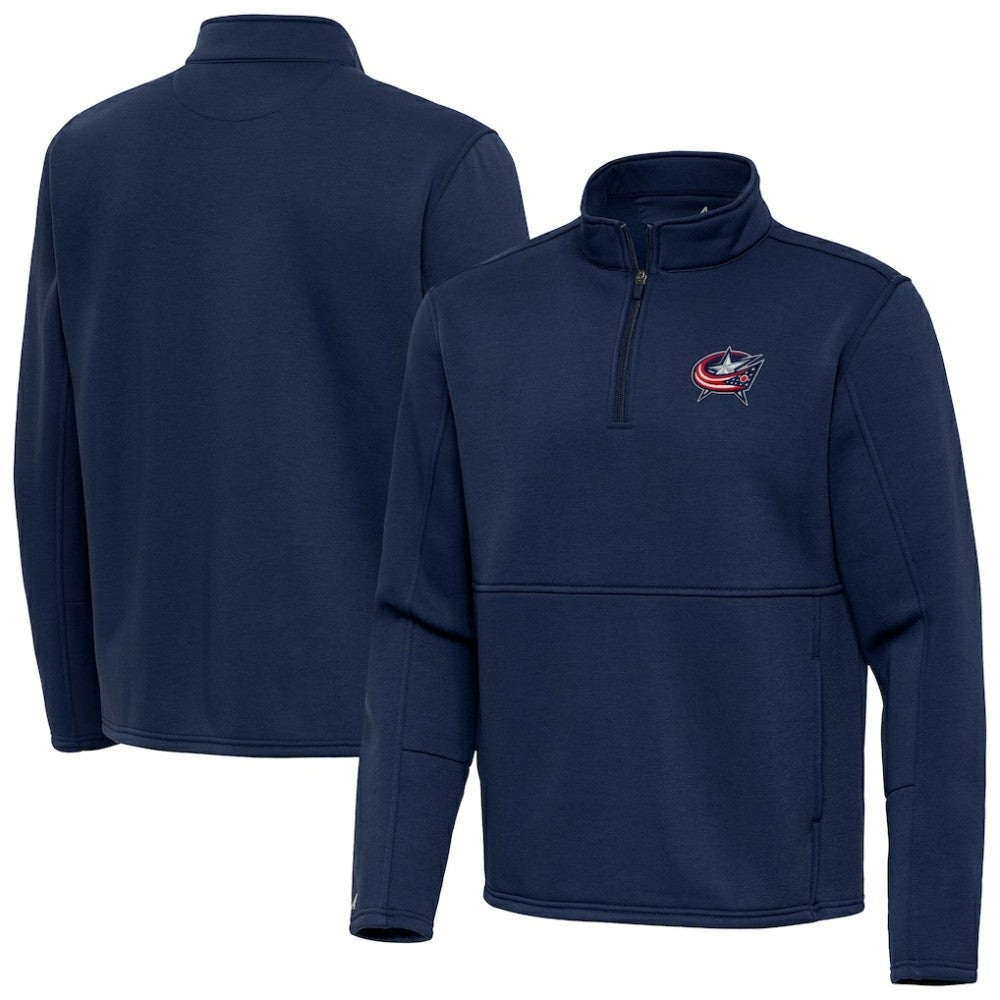 Columbus Blue Jackets Antigua Twist Quarter-Zip Pullover Jacket
