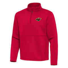 Minnesota Wild Antigua Twist Quarter-Zip Pullover Jacket