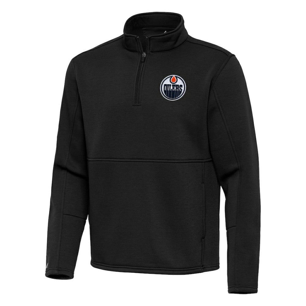 Edmonton Oilers Antigua Twist Quarter-Zip Pullover Jacket