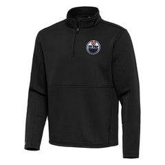 Edmonton Oilers Antigua Twist Quarter-Zip Pullover Jacket