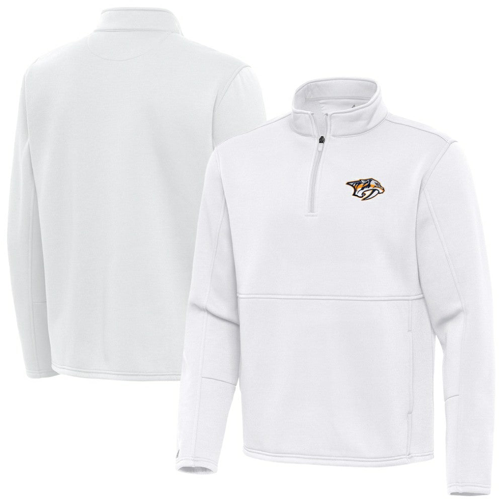 Nashville Predators Antigua Twist Quarter-Zip Pullover Jacket