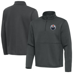 Edmonton Oilers Antigua Twist Quarter-Zip Pullover Jacket