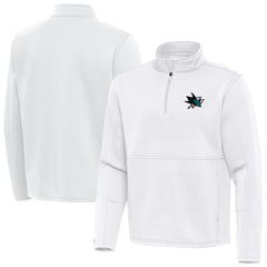 San Jose Sharks Antigua Twist Quarter-Zip Pullover Jacket