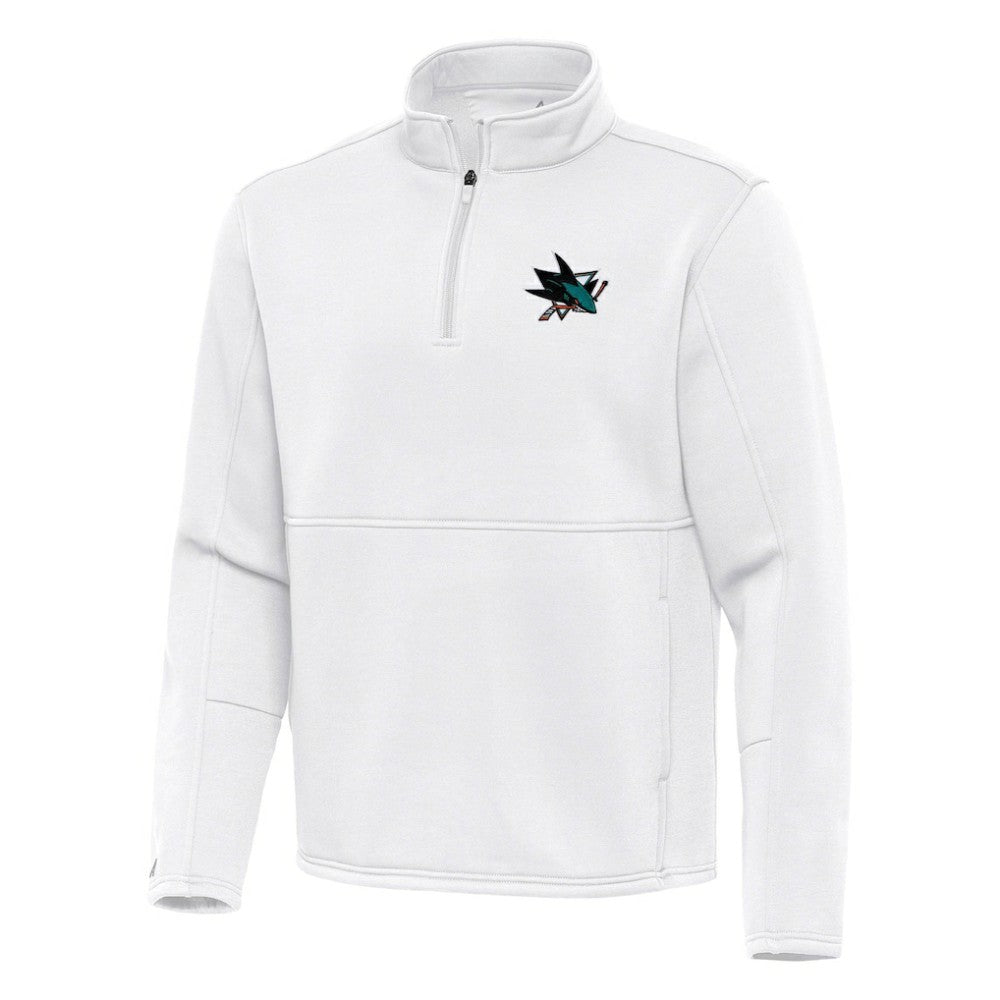 San Jose Sharks Antigua Twist Quarter-Zip Pullover Jacket