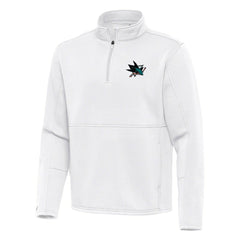 San Jose Sharks Antigua Twist Quarter-Zip Pullover Jacket