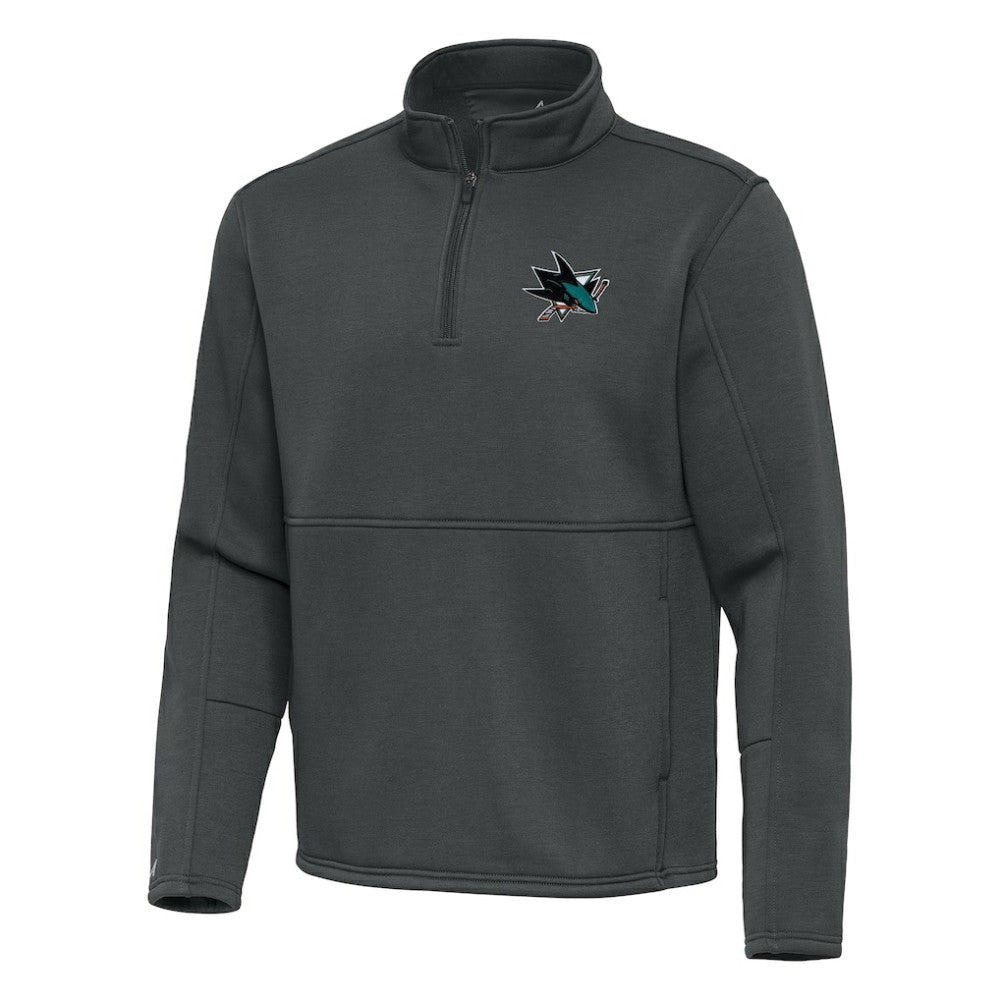 San Jose Sharks Antigua Twist Quarter-Zip Pullover Jacket