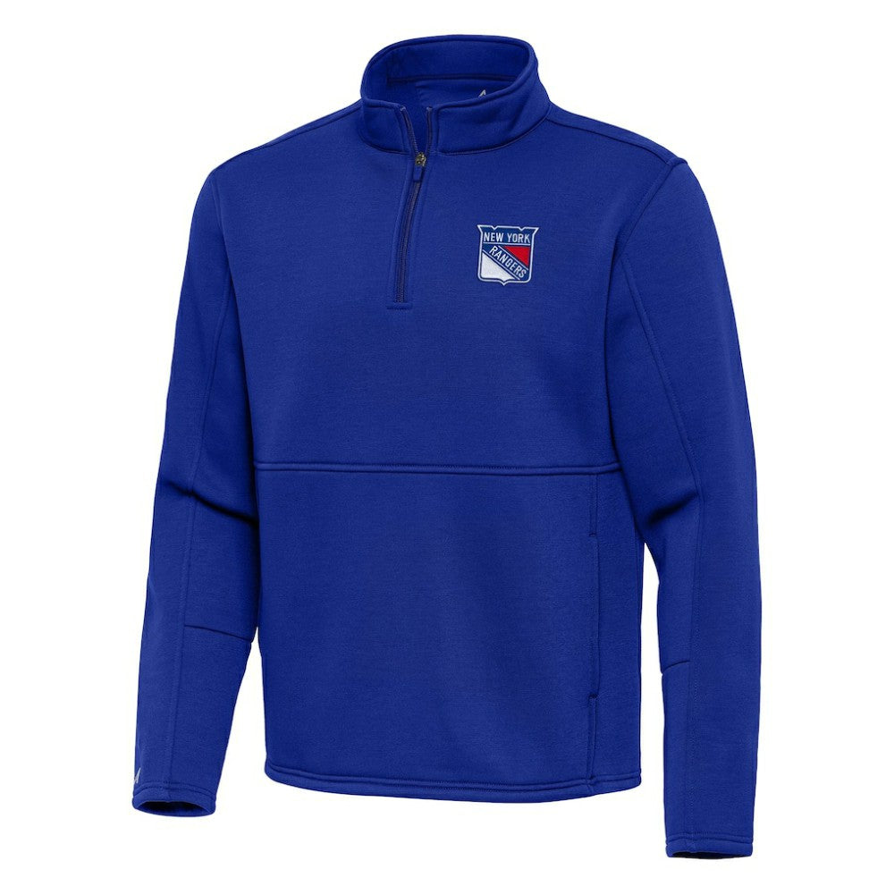 New York Rangers Antigua Twist Quarter-Zip Pullover Jacket