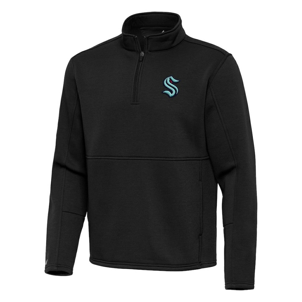 Seattle Kraken Antigua Twist Quarter-Zip Pullover Jacket
