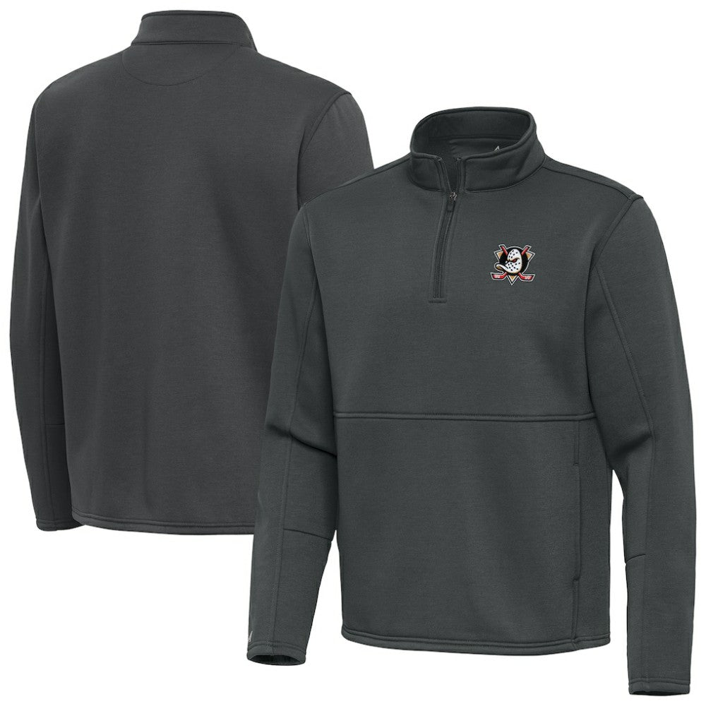 Anaheim Ducks Antigua Twist Quarter-Zip Pullover Jacket