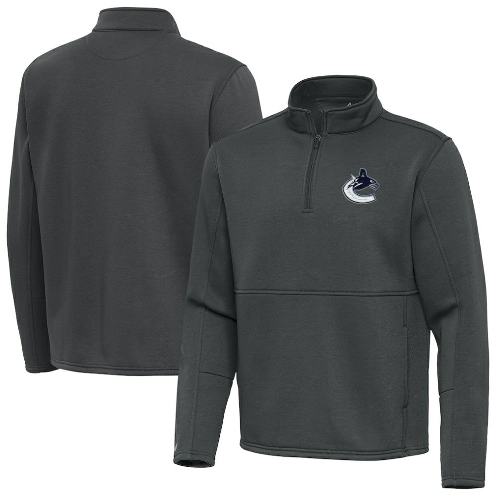 Vancouver Canucks Antigua Twist Quarter-Zip Pullover Jacket