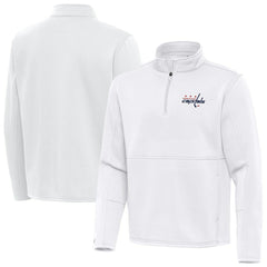 Washington Capitals Antigua Twist Quarter-Zip Pullover Jacket