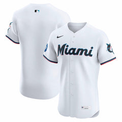 Miami Marlins Home Elite Jersey - White | Nike