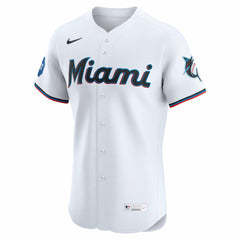 Miami Marlins Home Elite Jersey - White | Nike