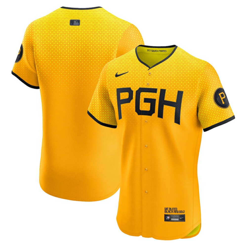 Pittsburgh Pirates City Connect  Elite Jersey - Gold | Nike