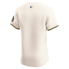 Milwaukee Brewers Home Elite Jersey - Cream | Nike