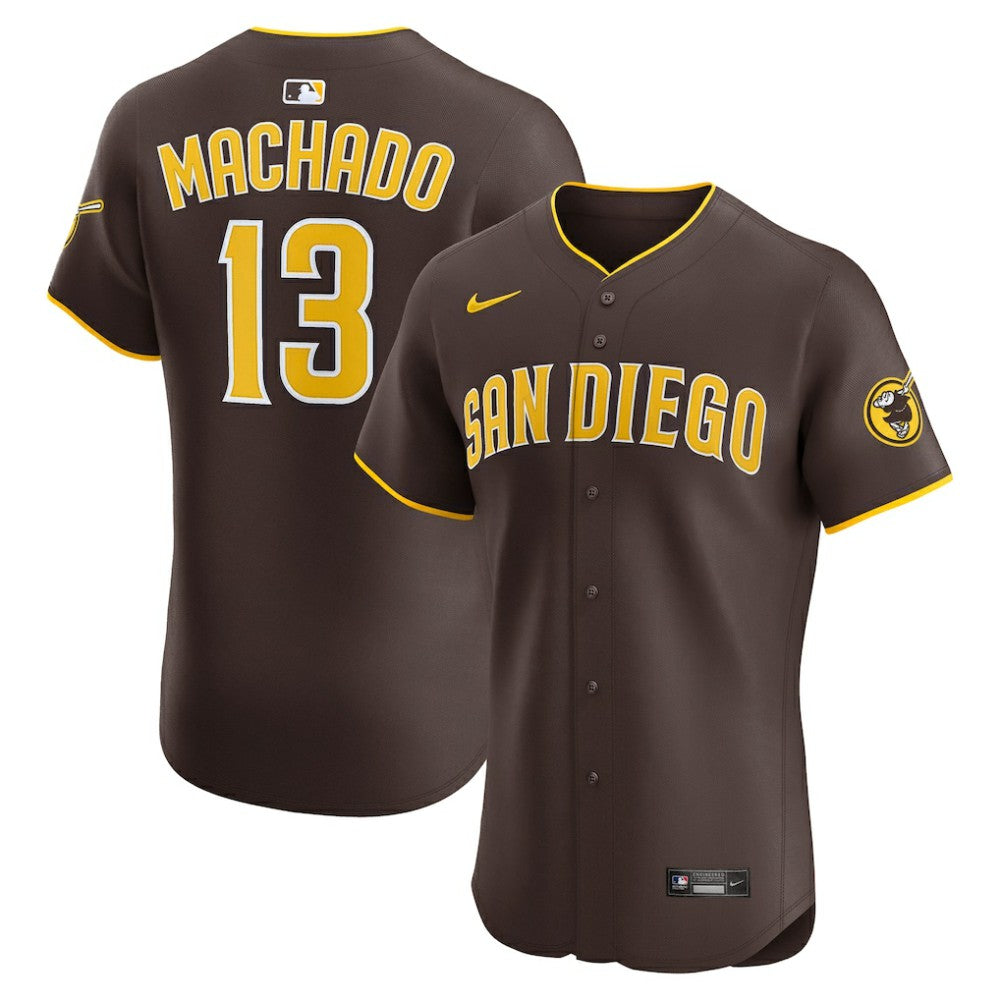 Manny Machado San Diego Padres Road Elite Jersey - Brown | Nike