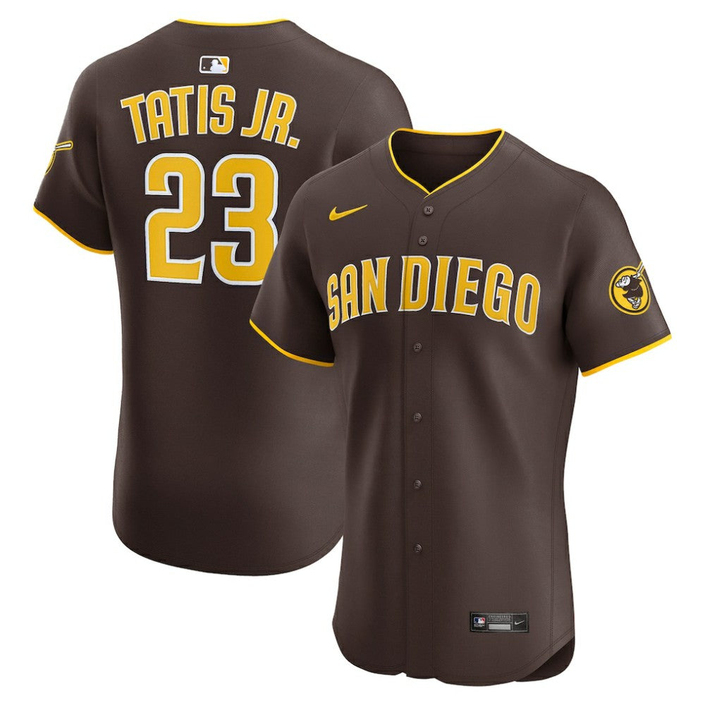 Fernando Tatis Jr. San Diego Padres Road Elite Jersey - Brown | Nike