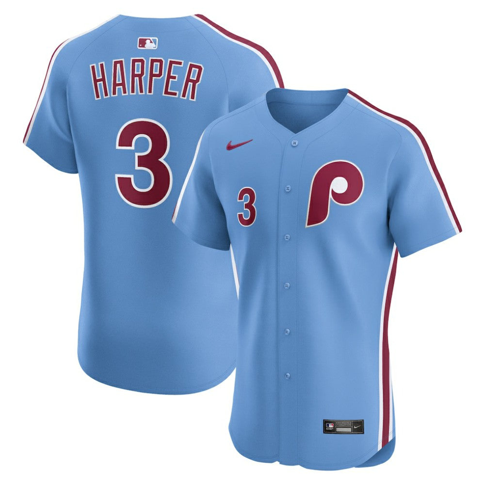 Bryce Harper Philadelphia Phillies Alternate Elite Jersey - Light Blue | Nike